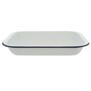 Falcon 28cm Rectangular Enamel Roaster - Blue