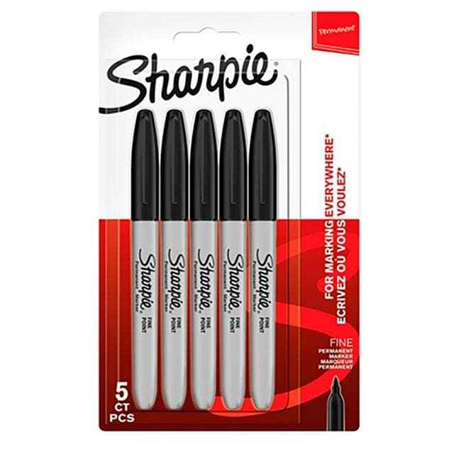 Sharpie Markers 5pk Black - gallery image 1
