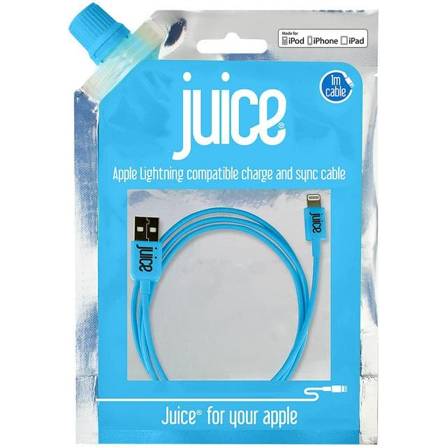 Juice Lightning Cable 1m Aqua - gallery image 4