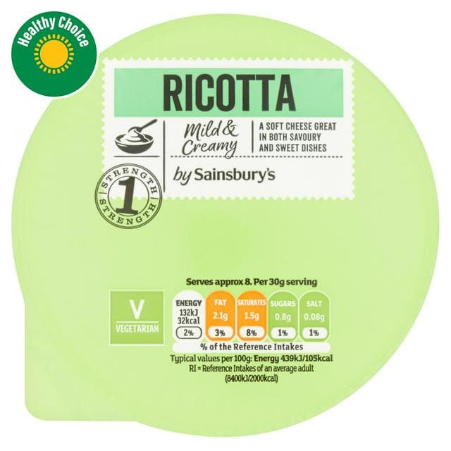 Sainsbury's Ricotta Cheese 250g - gallery image 1