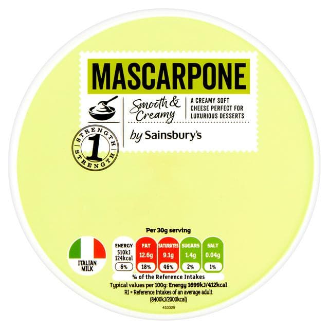 Sainsbury's Mascarpone Cheese 250g - gallery image 1
