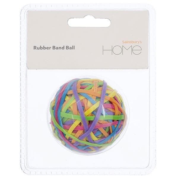 Sainsbury's Home Rubber Band Ball Assorted Colours 75g - gallery image 1