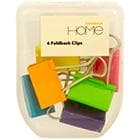 Sainsbury's Home Foldback Clips Assorted Colours 32mm 6pk Large