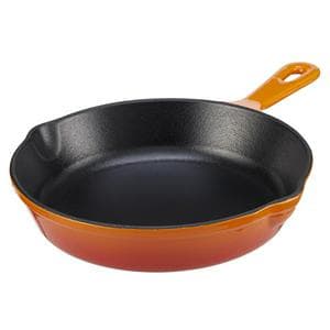 Habitat Cook's Collection Cast Iron Orange Frying Pan 19.5cm
