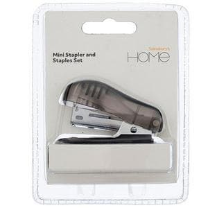 Sainsbury's Home Mini Stapler & Staples Set Black