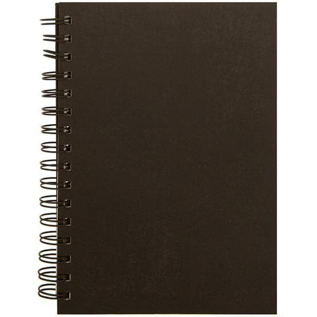 Sainsbury's Home Hardback Wiro Notebook Black A5 - gallery image 1