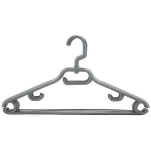 Sainsbury's Home Pack of 6 Silver Plastic Hangers