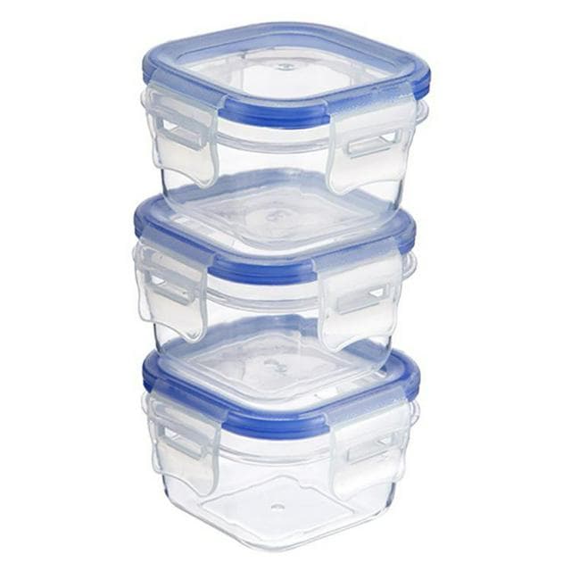 Sainsbury's Home Pack of 3 140ml Klip Lock Storage Set - gallery image 1