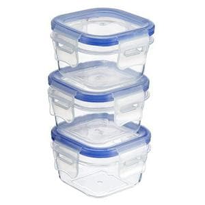 Sainsbury's Home Pack of 3 140ml Klip Lock Storage Set