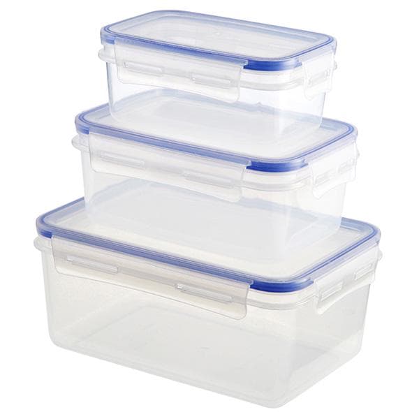 Sainsbury's Home 3pc Klip Lock Storage Set - gallery image 1