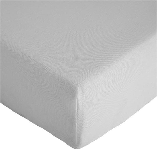 Sainsbury's Home Plain Fitted Sheet - White - gallery image 1
