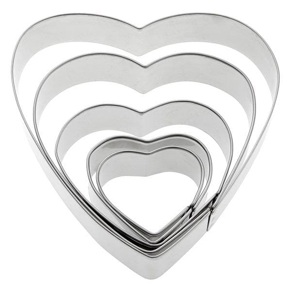 Sainsbury's Home 5 Piece Heart Cookie Cutter - gallery image 1