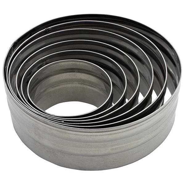 Sainsbury's Home Stainless Steel Cookie Cutters Straight Edge - gallery image 1