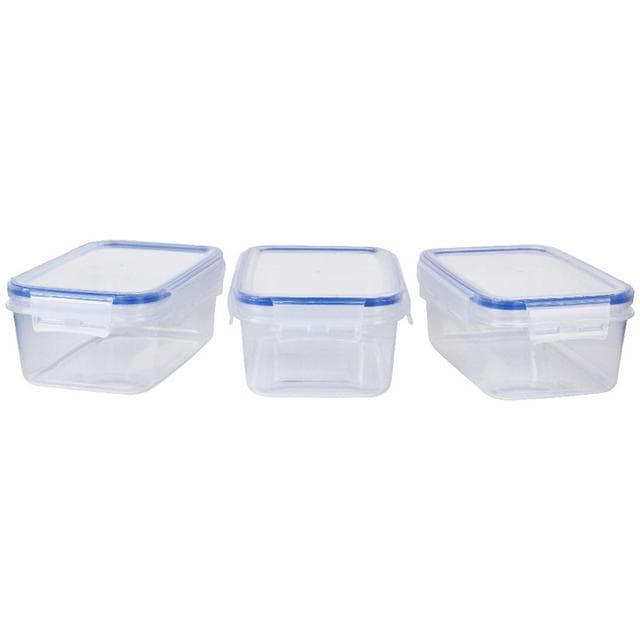 Sainsbury's Home Pack of 3 900ml Klip Lock Storage Set - gallery image 1