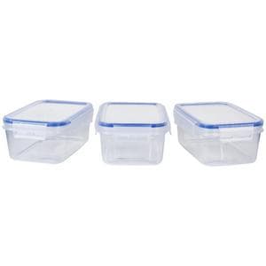 Sainsbury's Home Pack of 3 900ml Klip Lock Storage Set