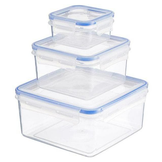 Sainsbury's Home Klip Lock Storage Square Set x3 - gallery image 1