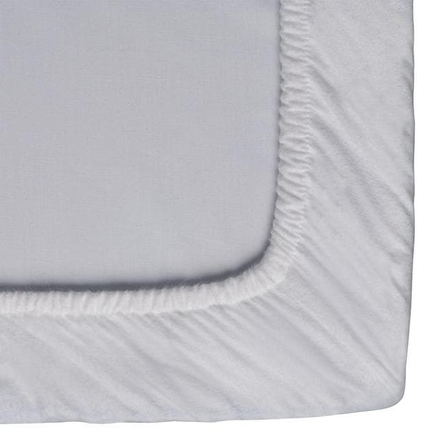 Habitat Cotton Brushed Fitted Sheet - White - gallery image 2