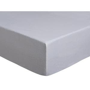 Habitat Cotton Brushed Fitted Sheet - White - Double