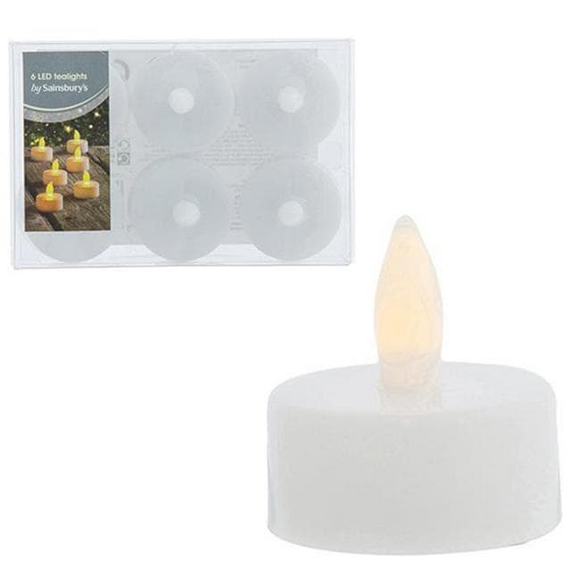 Habitat LED Tealights - Pack of 6 - gallery image 1
