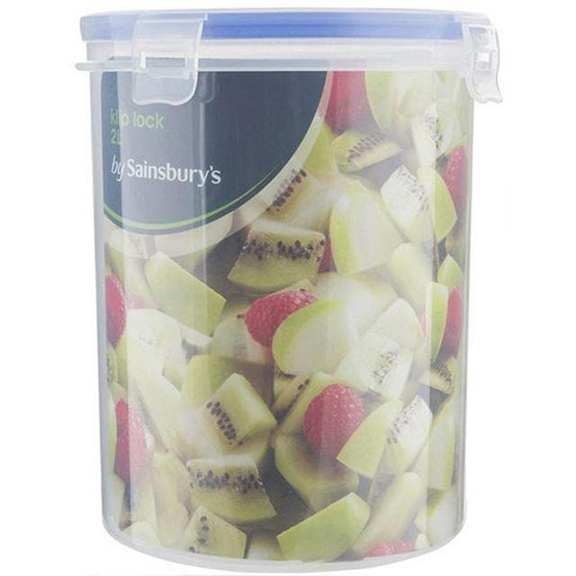Sainsbury's Home Klip Lock Round Storage 2L - gallery image 1