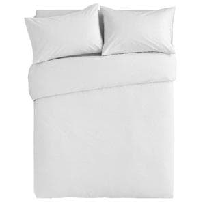 Habitat Cotton Rich 180TC Plain White Bedding Set - Single