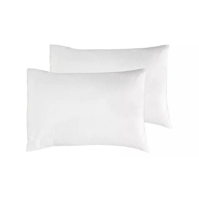 Habitat Cotton Rich 180TC Standard Pillowcase Pair - White - gallery image 1