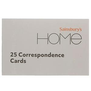 Sainsbury's Home Correspondence Cards 25pk