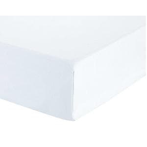 Habitat Cotton Rich 180TC Plain White Flat Sheet - King