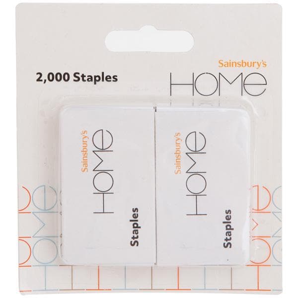 Sainsbury's Home 26/6 Staples 2000pk - gallery image 1
