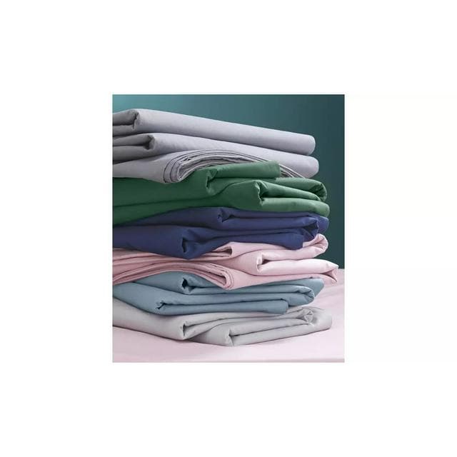 Habitat Cotton Rich 180TC Plain Fitted Sheet - Charcoal - gallery image 4