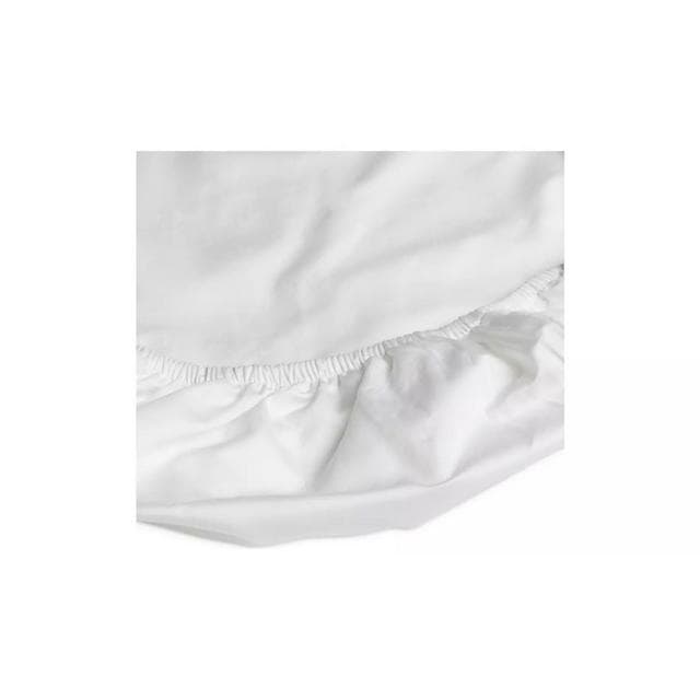 Habitat Egyptian Cotton 400TC Fitted Sheet - White - gallery image 3