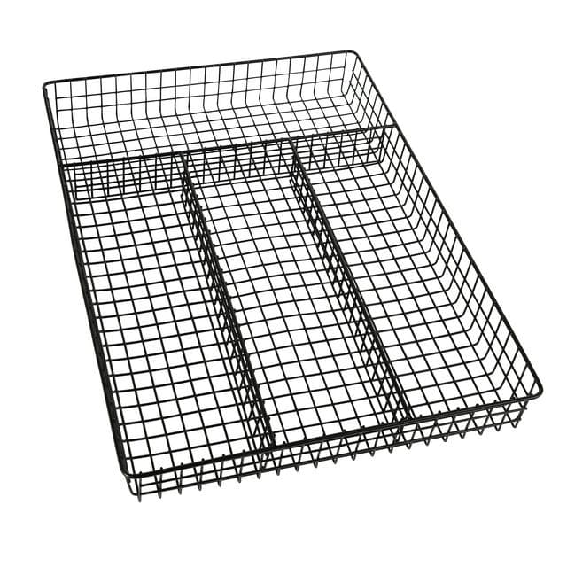 Habitat Black Wire Cutlery Holder - gallery image 1