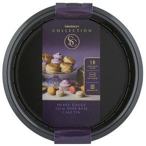 Sainsbury's Home 20cm Collection Black Deep Cake Tin