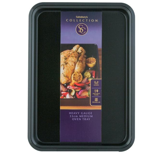 Sainsbury's Home Medium Black Oven Tray - gallery image 1