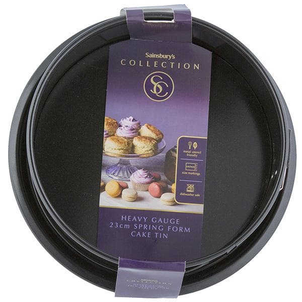 Sainsbury's Home 23cm Spring Form Cake Tin - Black - gallery image 1