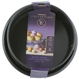 Sainsbury's Home 23cm Spring Form Cake Tin - Black