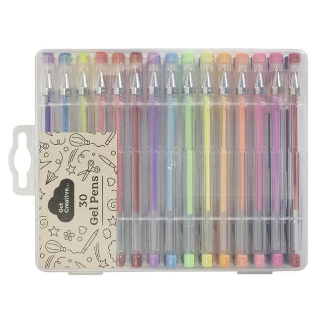 Get Creative Pack of 30 Gel Pens Case - gallery image 1