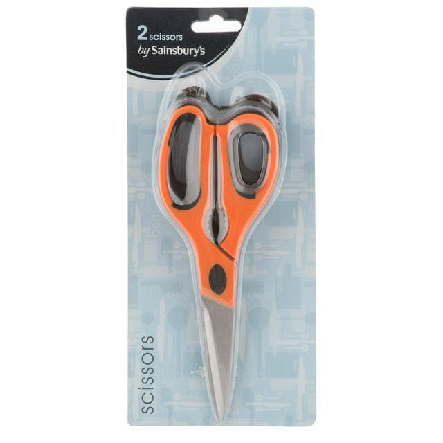 Sainsbury's Home Pack of 2 Scissors - gallery image 1
