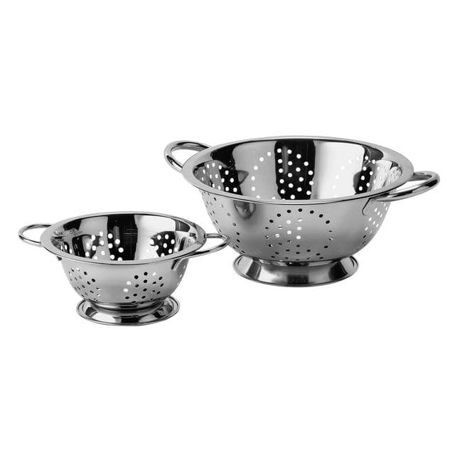 Sainsbury's Home Set of 2 Stainless Steel Colanders - gallery image 1