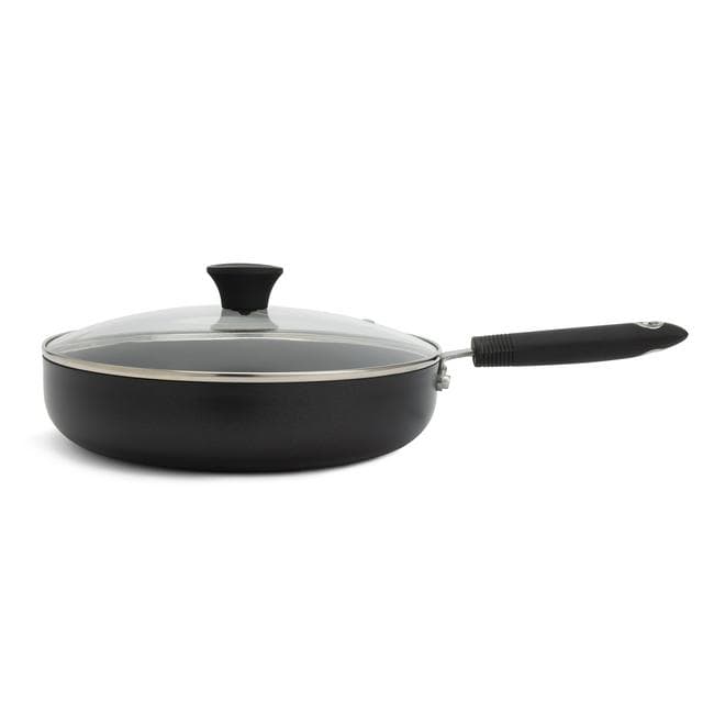 Sainsbury's Home 28cm Non Stick Aluminium Saute Pan with Lid - gallery image 1