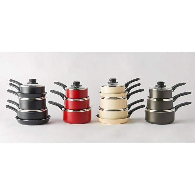 Sainsbury's Home 3 Piece Aluminium Pan Set - Grey - gallery image 2