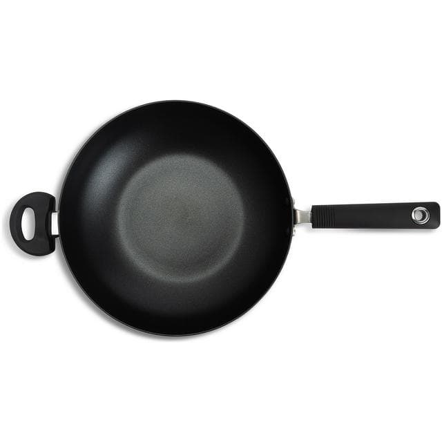 Habitat Aluminium Stirfry Pan - Black - gallery image 5