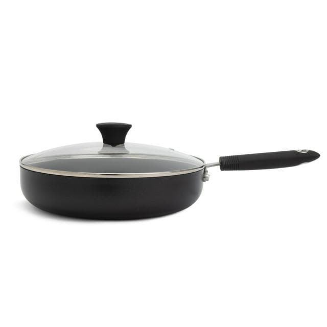 Habitat Aluminium Saute Pan - Black - gallery image 1
