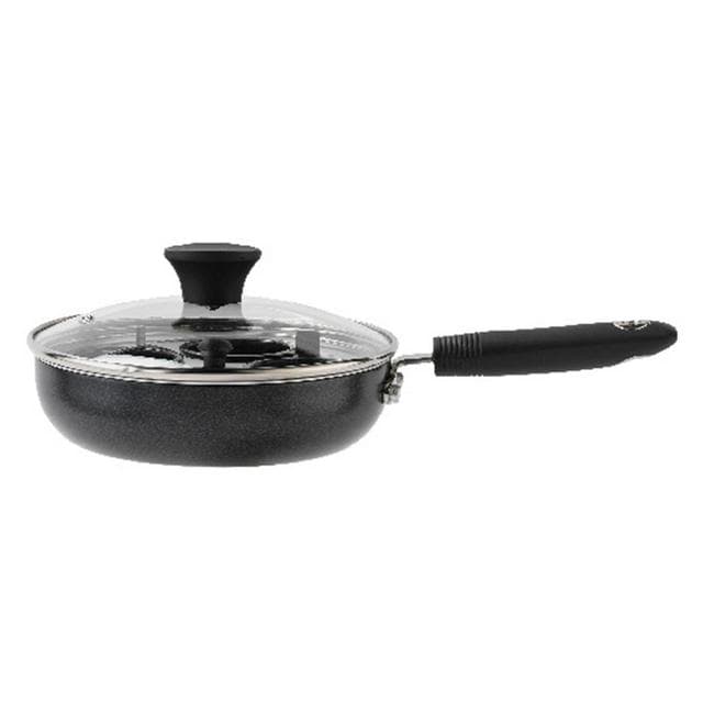 Sainsbury's Home Aluminium Egg Poacher - Black - gallery image 1