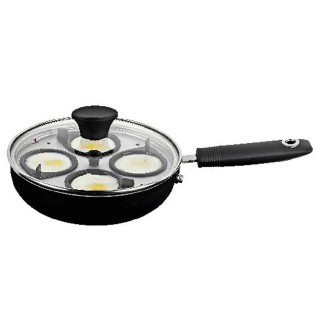 Sainsbury's Home Aluminium Egg Poacher - Black - gallery image 3