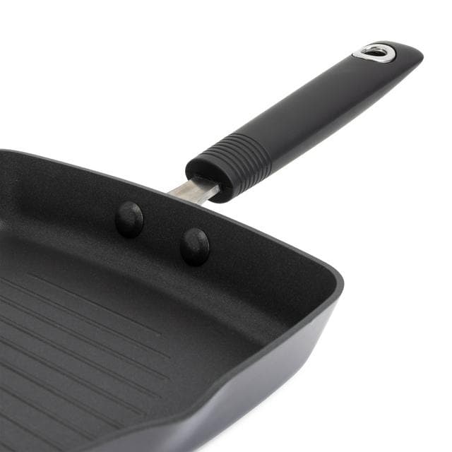 Habitat 24cm Non Stick Aluminium Griddle Pan - Black - gallery image 3