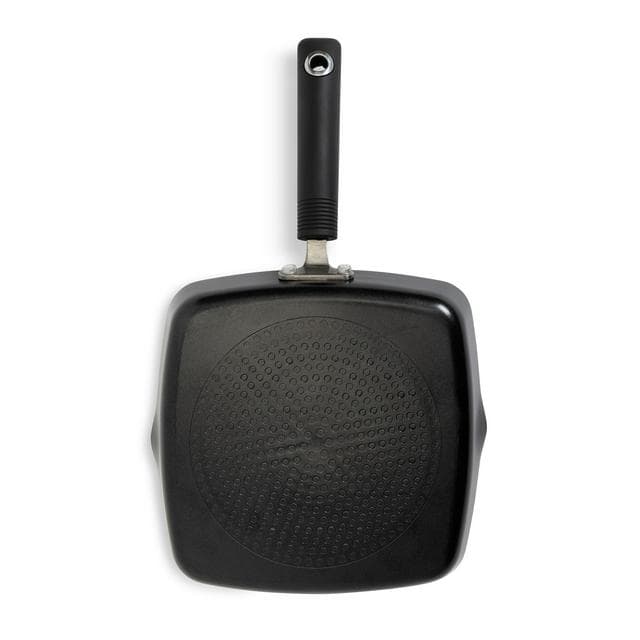 Habitat 24cm Non Stick Aluminium Griddle Pan - Black - gallery image 4