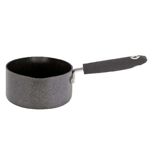 Habitat 14cm Aluminium Milkpan - Black - gallery image 2