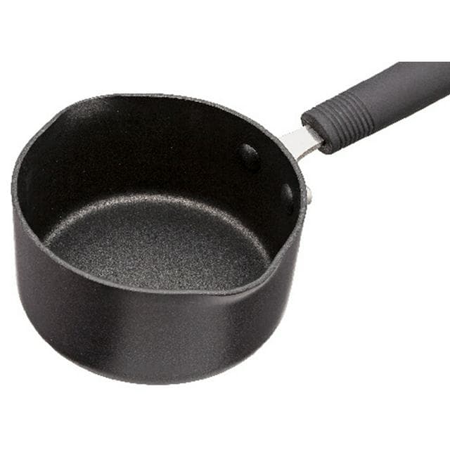 Habitat 14cm Aluminium Milkpan - Black - gallery image 4