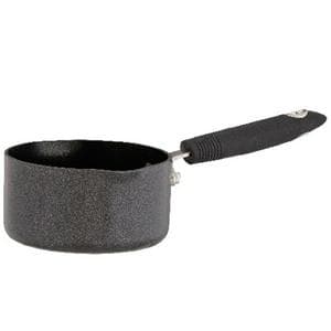 Habitat 14cm Aluminium Milkpan - Black
